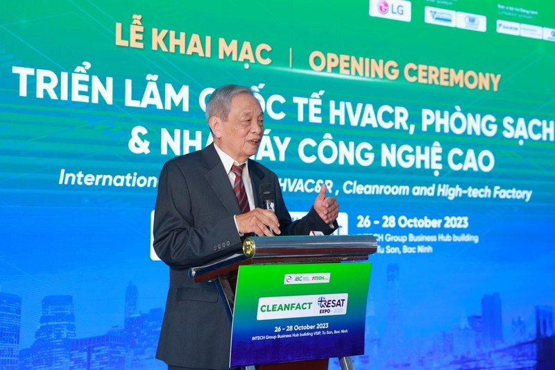 Ông Tạ Quang Ngọc, Chủ tịch Hội Khoa học Kỹ thuật lạnh và Điều hòa không khí Việt Nam (VISRAE)