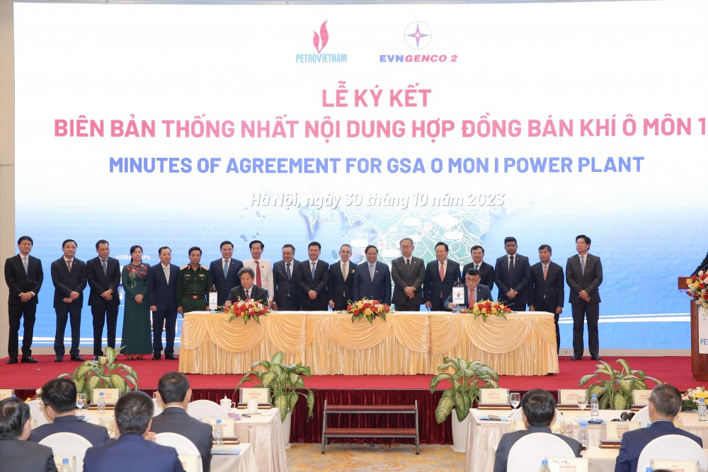 Lễ ký biên bản thống nhất nội dung hợp đồng bán khí Ô Môn I giữa Petrovietnam và Tổng Công ty Phát điện 2 (GENCO2)