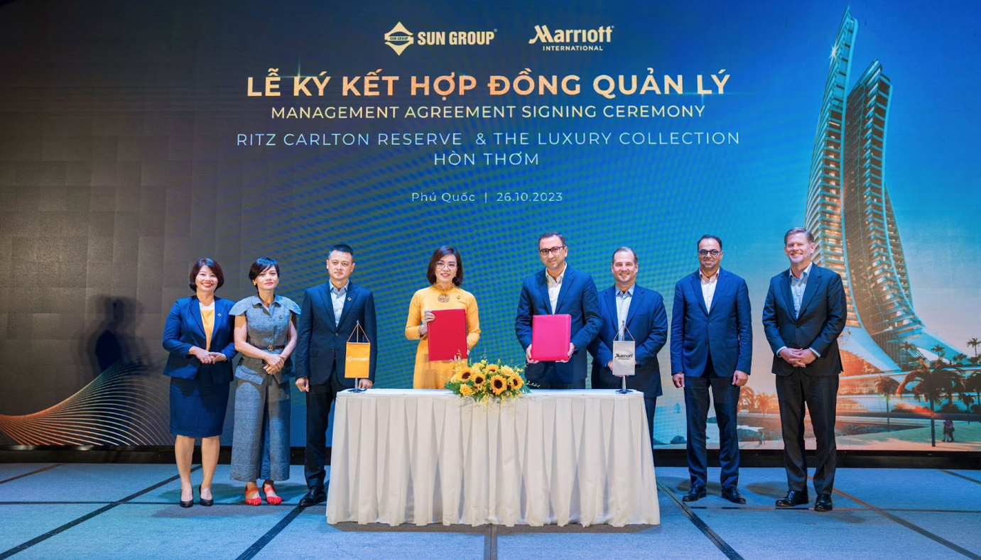 Sự hợp tác giữa Sun Group và Marriott International đưa hai thương hiệu xa xỉ bậc nhất thế giới tới Hòn Thơm