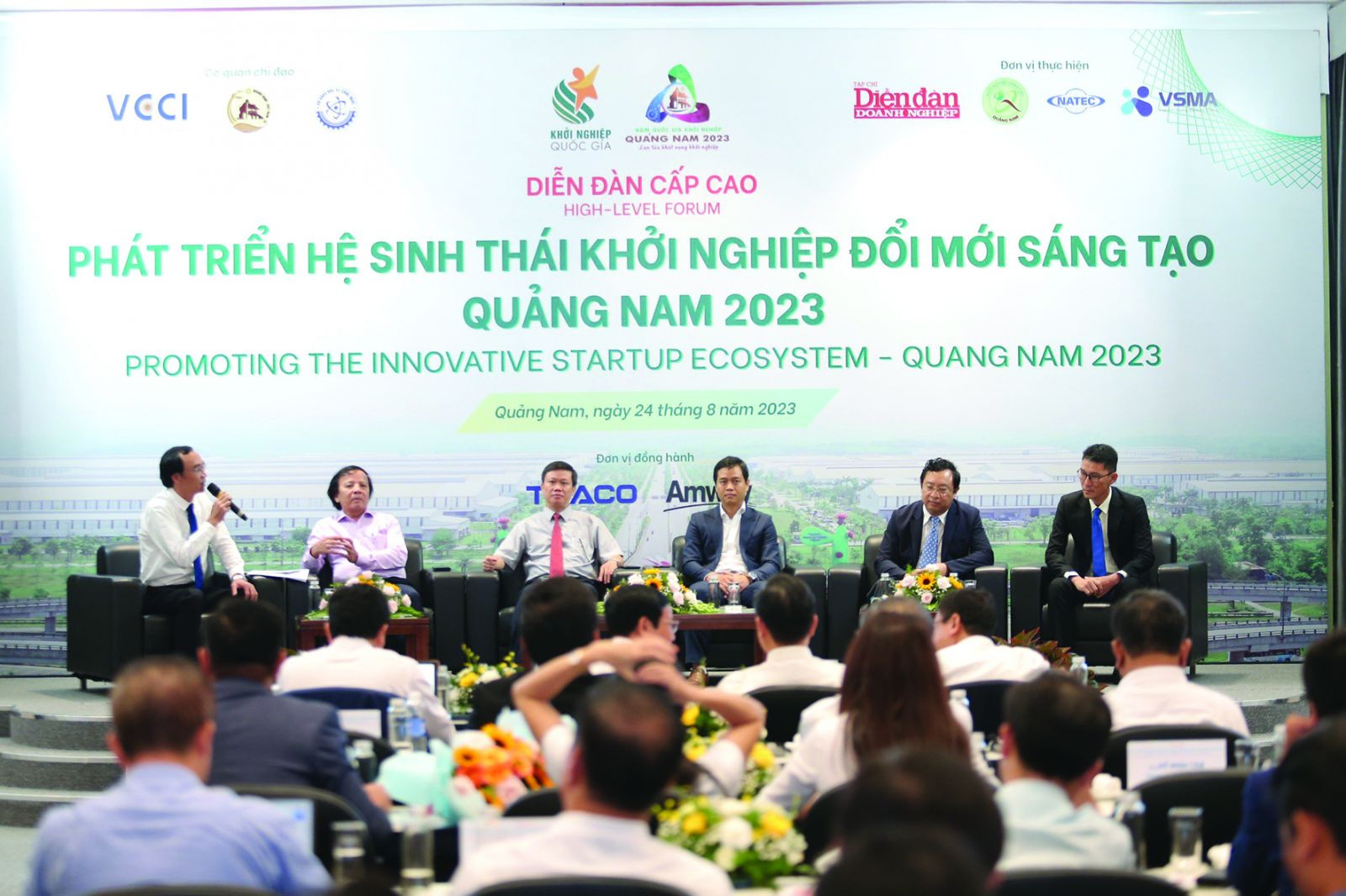  Diễn đàn cấp cao: Phát triển hệ sinh thái khởi nghiệp đổi mới sáng tạo 2023 được tổ chức tại tỉnh Quảng Nam vừa qua đánh đánh dấu môi lương duyên giữa Diễn đàn Doanh nghiệp với địa phương và cộng đồng doanh nghiệp trên địa bàn tỉnh.