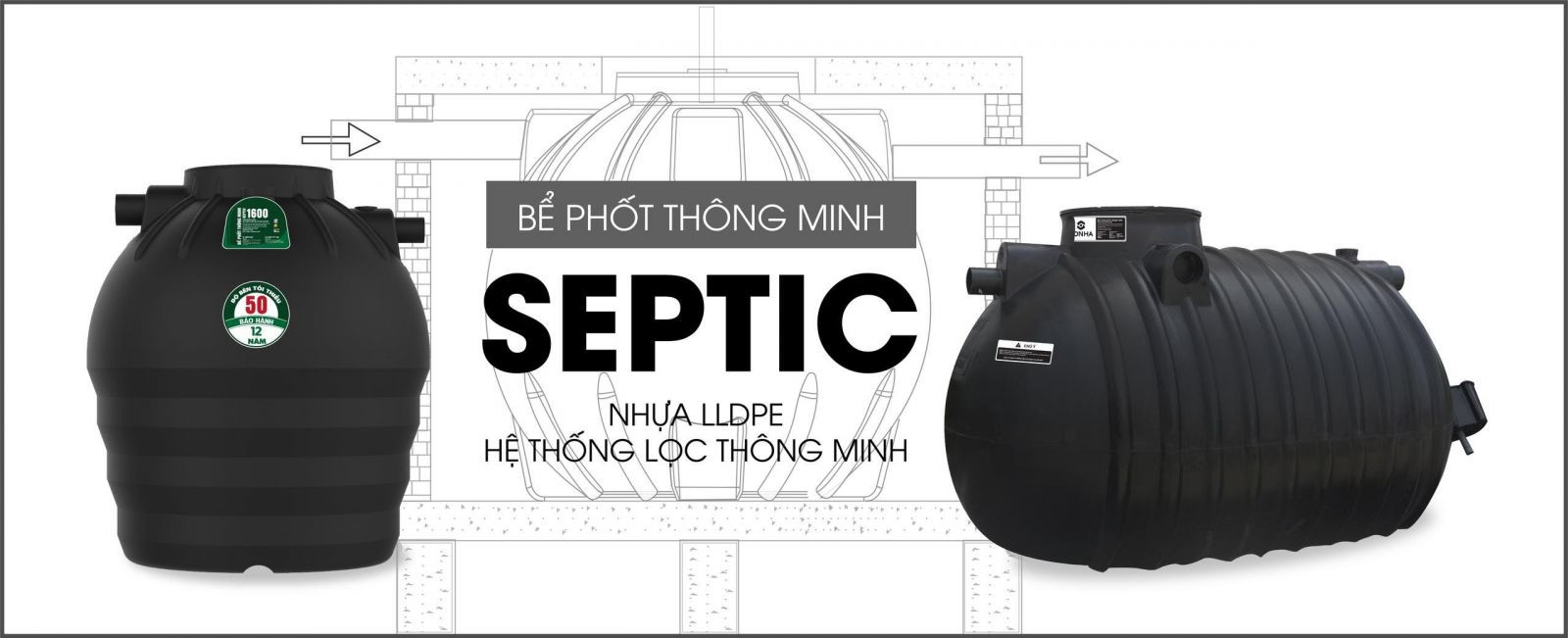 Bể tự hoại thông minh Septic Sơn Hà – Giải pháp thân thiện môi trường. Ảnh: Sơn Hà