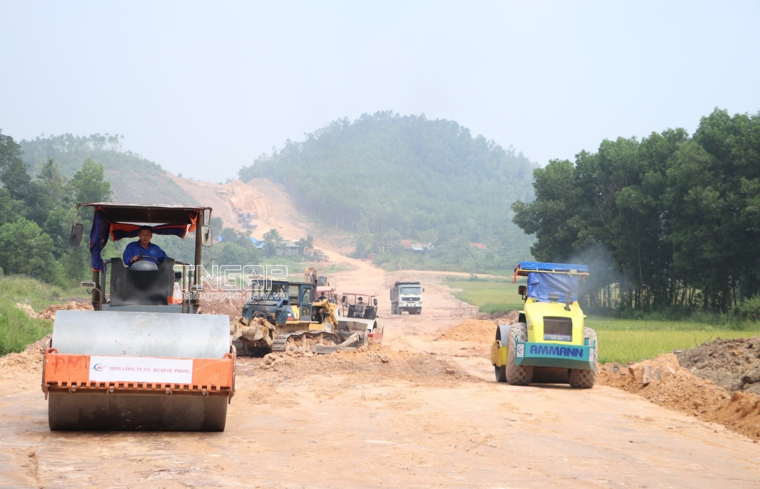 Nhà thầu thi công đẩy nhanh tiến độ thi công Dự án đường liên kết, kết nối các tỉnh Thái Nguyên, Bắc Giang và Vĩnh Phúc