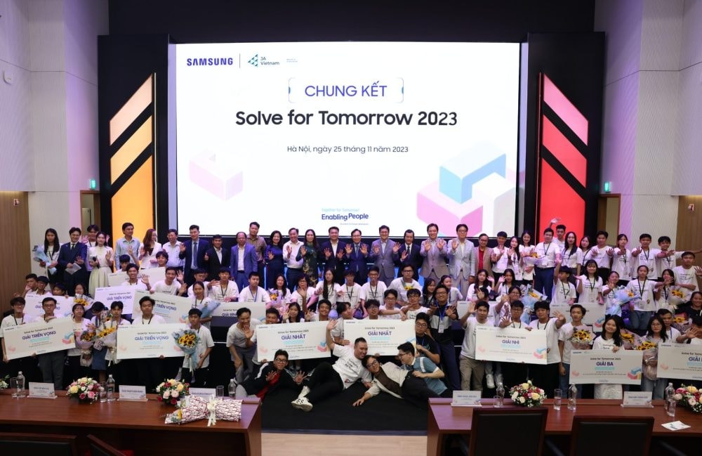 Samsung Việt Nam công bố kết quả cuộc thi Solve for Tomorrow 2023 Samsung Việt Nam công bố kết quả cuộc thi Solve for Tomorrow 2023