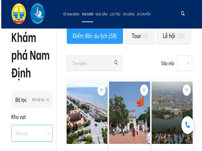 Cổng thông tin khám phá du lịch Nam Định