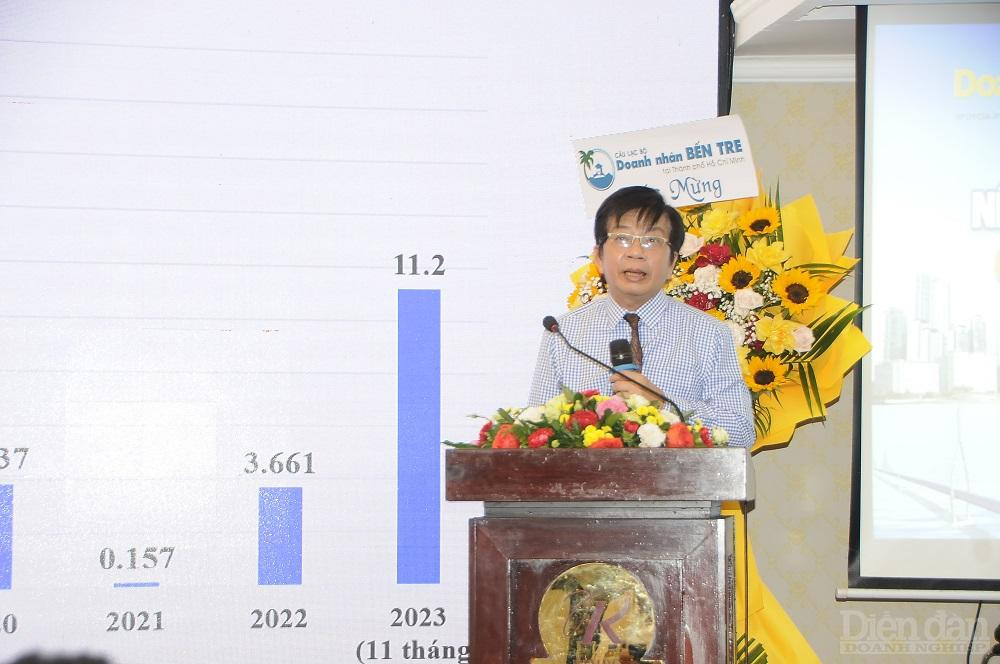 PGS.TS Nguyễn Trí Hải nhận định, tăng trưởng GDP quý IV/2023 có thể đạt 7,0% và tăng trưởng GDP năm 2023 có thể đạt trên 5% - Ảnh: Đình Đại.