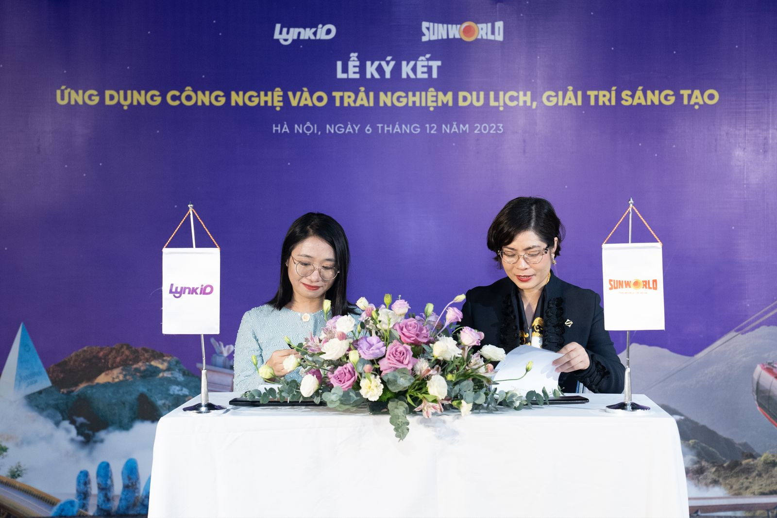 Đại diện Sun World và LYNKID ký kết hợp tác