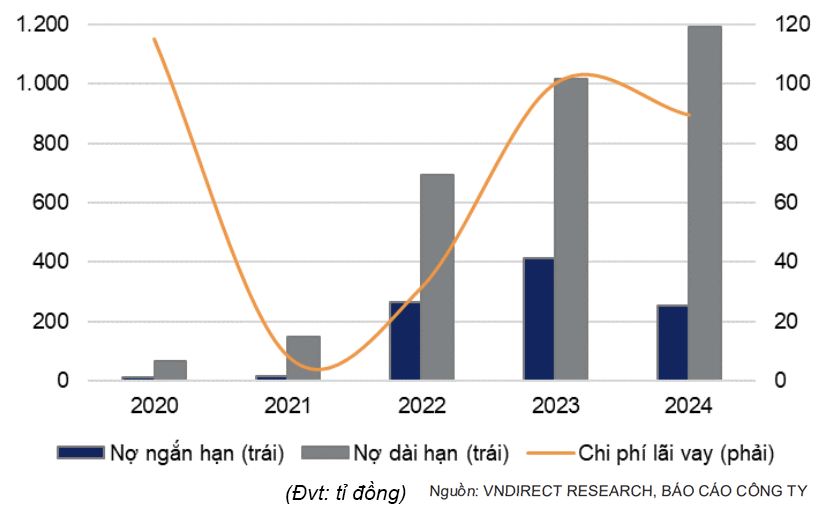  Tổng nợ của BAF tăng trong giai đoạn 2023-2024 để thực hiện kế hoạch mở rộng hoạt động.