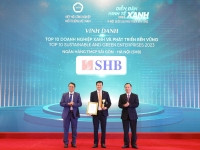 SHB được vinh danh Top 10 Doanh nghiệp xanh và phát triển bền vững