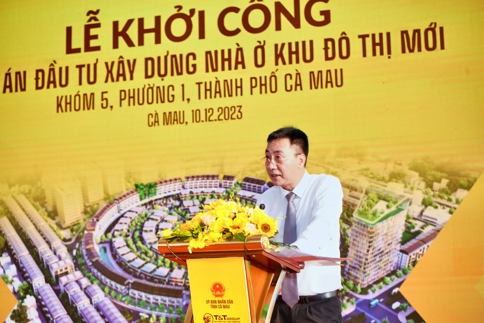 Ông Nguyễn Anh Tuấn, Phó Tổng Giám đốc Tập đoàn T&T Group phát biểu tại sự kiện.