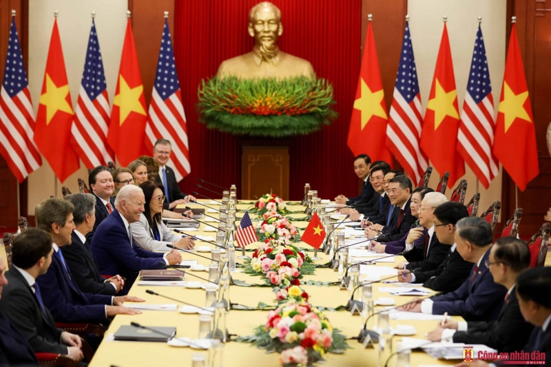 Việt Nam - Hoa Kỳ đã nâng tầm quan hệ lên đối tác chiến lược toàn diện.