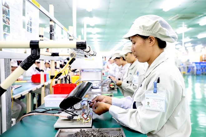 Dây chuyền sản xuất của một doanh nghiệp FDI Nhật Bản tại Việt Nam