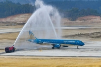 Sân bay Điện Biên chính thức đón máy bay cỡ lớn Airbus A321