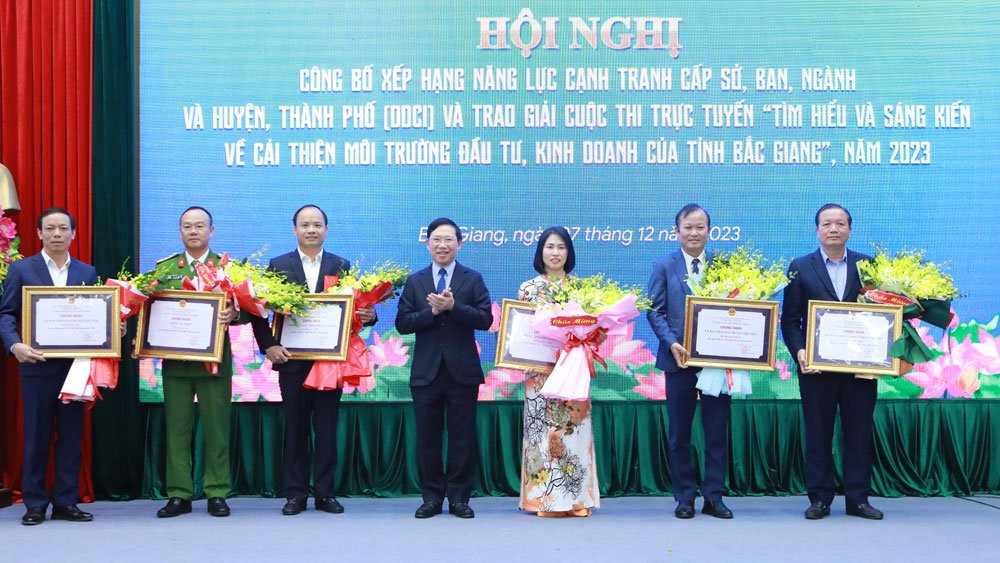 Các so nganh, dia phuong đứng nhất nhì ba Ddci 2023