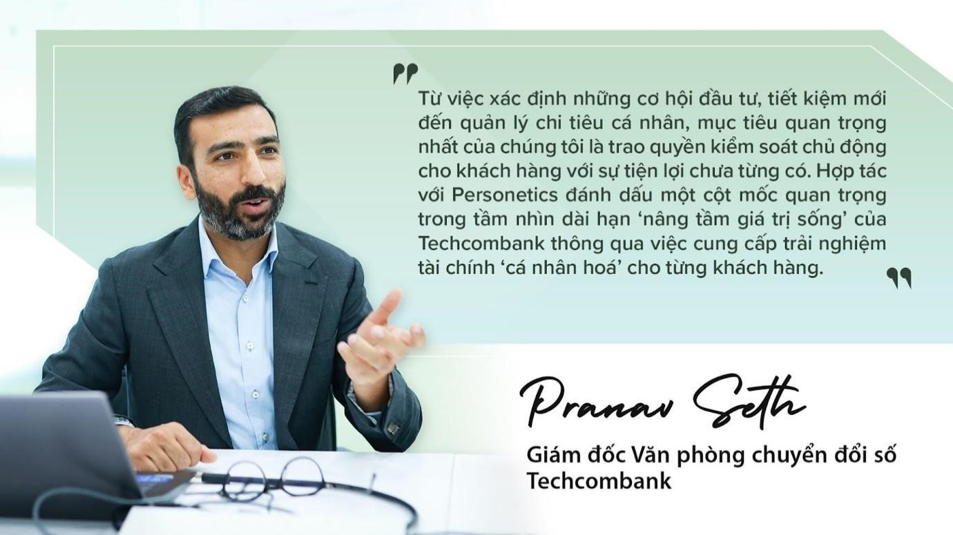 Techcombank luôn đề cao trải nghiệm cá nhân hóa vượt trội khi đưa ra các phương thức quản lý tài chính phù hợp cho khách hàng.