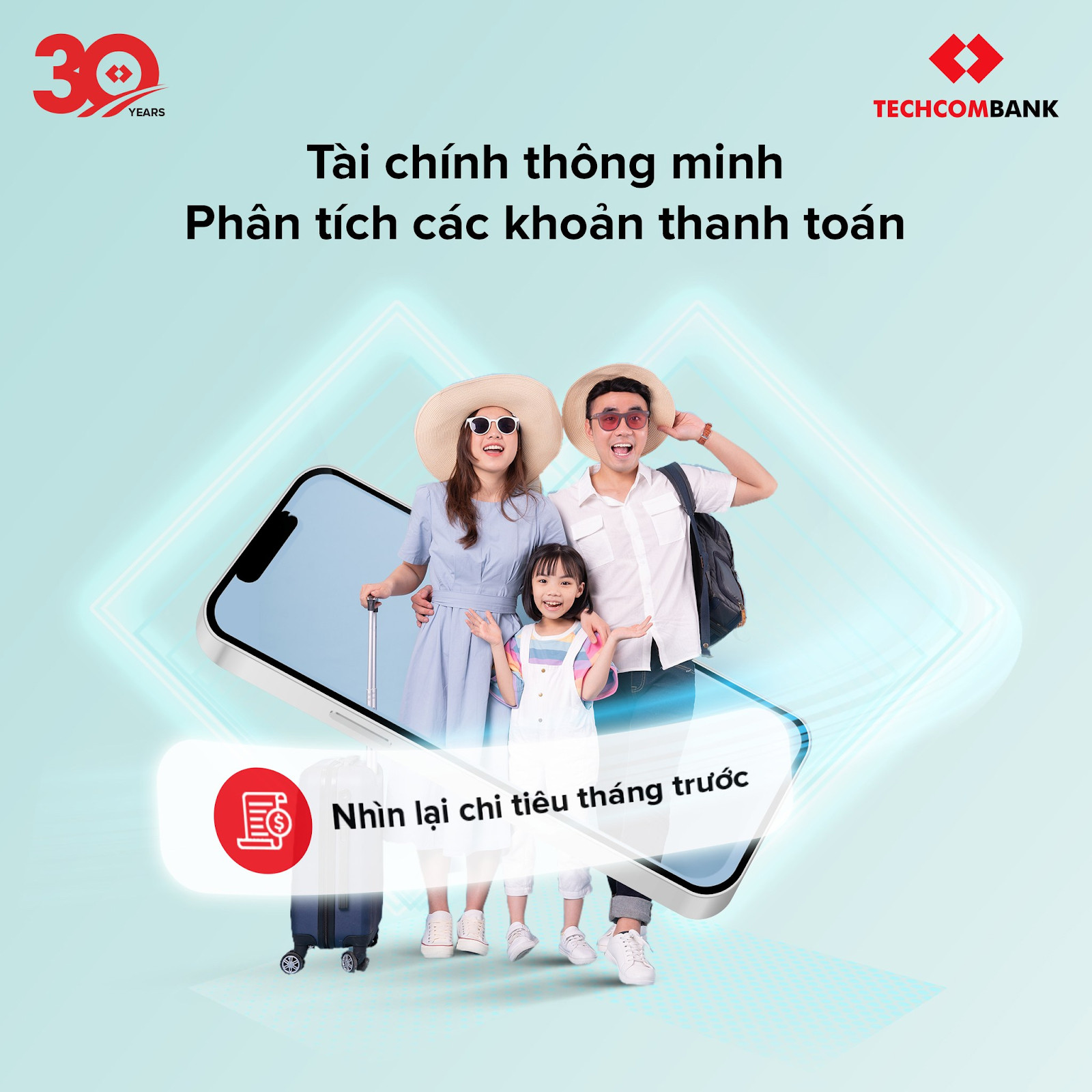 Techcombank Mobile giúp quản lý hiệu quả dòng tiền và nâng cao sức khỏe tài chính.