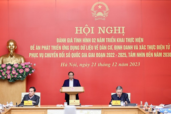 Thủ tướng Phạm Minh Chính chủ trì Hội nghị trực tuyến toàn quốc đánh giá tình hình 2 năm triển khai thực hiện Đề án 06 về 