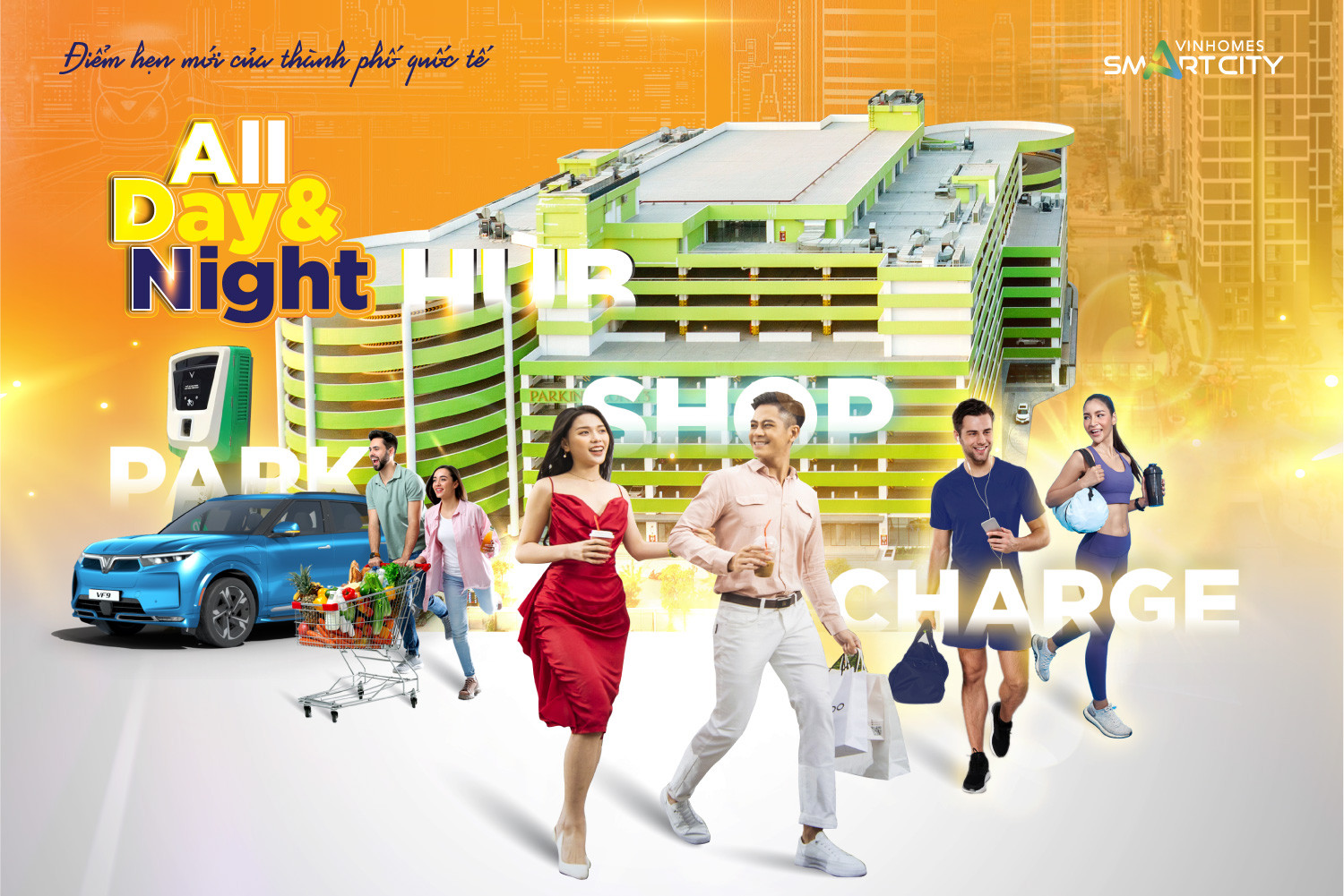 Tổ hợp thương mại dịch vụ Shop2Go – All day & Night Hub tại Parking Zone 3, Vinhomes Smart City