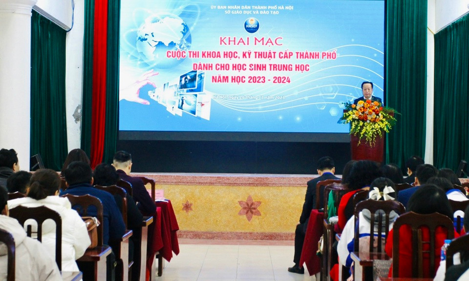 Cuộc thi khoa học kỹ thuật dành cho học sinh trung học năm học 2023-2024