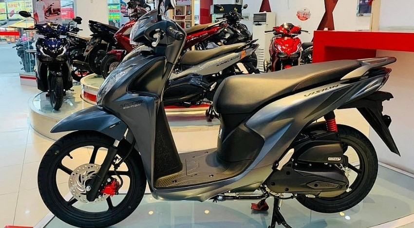 Honda Vision ghi nhận mức giá giảm.