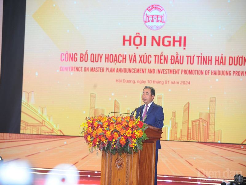 Hải Dương phấn đấu đến năm 2030 là tỉnh công nghiệp hiện đại, trung tâm công nghiệp động lực của vùng đồng bằng sông Hồng, có quy mô nền kinh tế lớn trong cả nước.