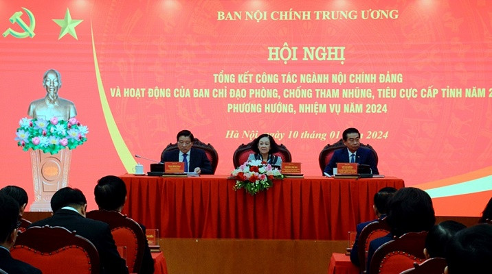 Hội nghị tổng kết công tác ngành Nội chính Đảng và hoạt động của Ban Chỉ đạo phòng chống tham nhũng, tiêu cực cấp tỉnh năm 2023, phương hướng, nhiệm vụ năm 2024.