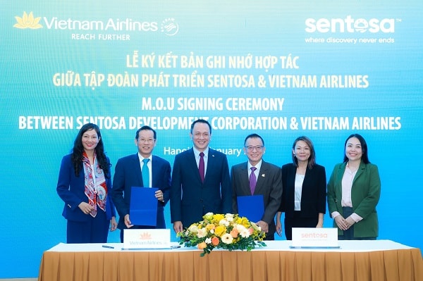 ●Vietnam Airlines và Sentosa Development Corporation (SDC) ký kết Bản ghi nhớ hợp tác