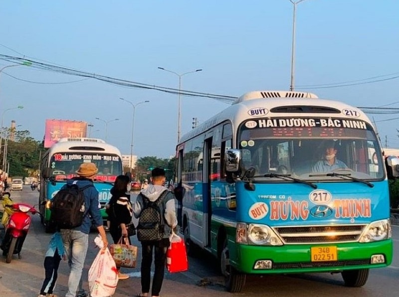 các doanh nghiệp vận tải hành khách Hải Dương đã lên kế hoạch phương án, bổ sung phương tiện, triển khai phương án phụ vụ Tết (Ảnh: Báo Hải Dương)