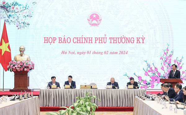 Họp báo Chính phủ thường kỳ tháng 1/2024.