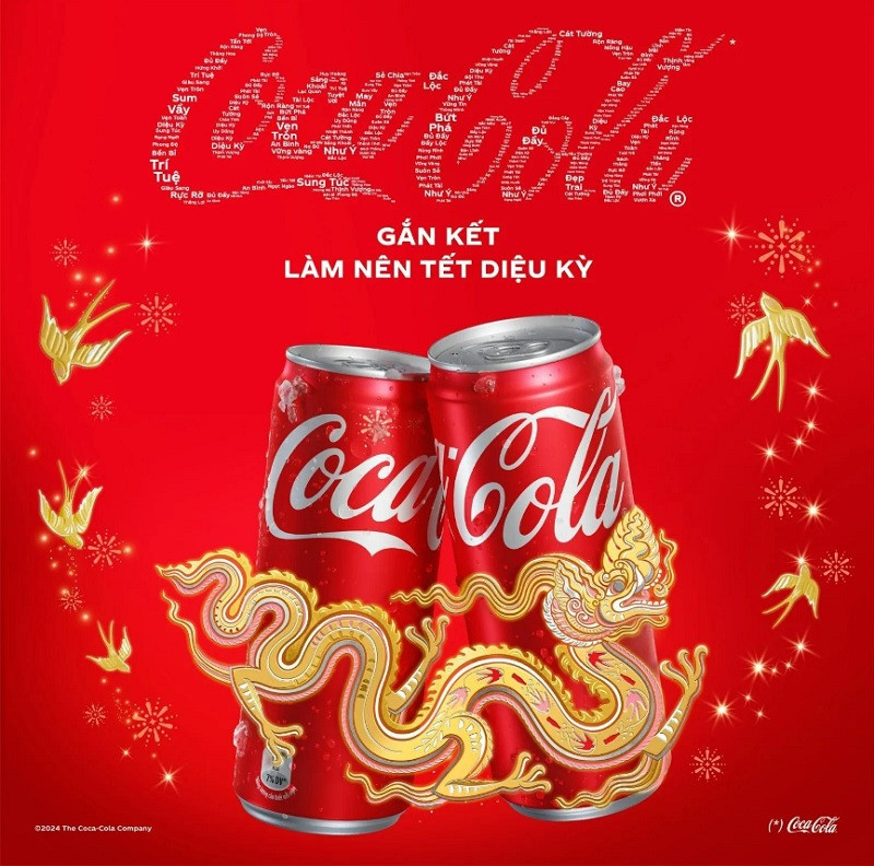 Biểu tượng Rồng trong chiến dịch Coca-cola (Ảnh: Coca-cola)