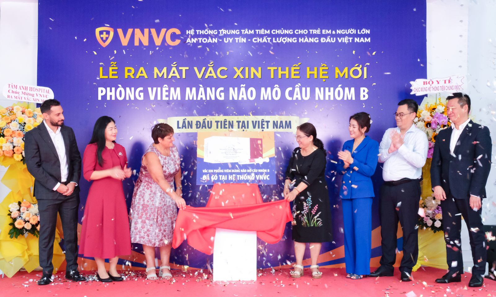 Hệ thống tiêm chủng VNVC cùng Tập đoàn dược phẩm GSK chính thức ra mắt và triển khai tiêm vắc xin thế hệ mới não mô cầu nhóm B ngày 23/2.