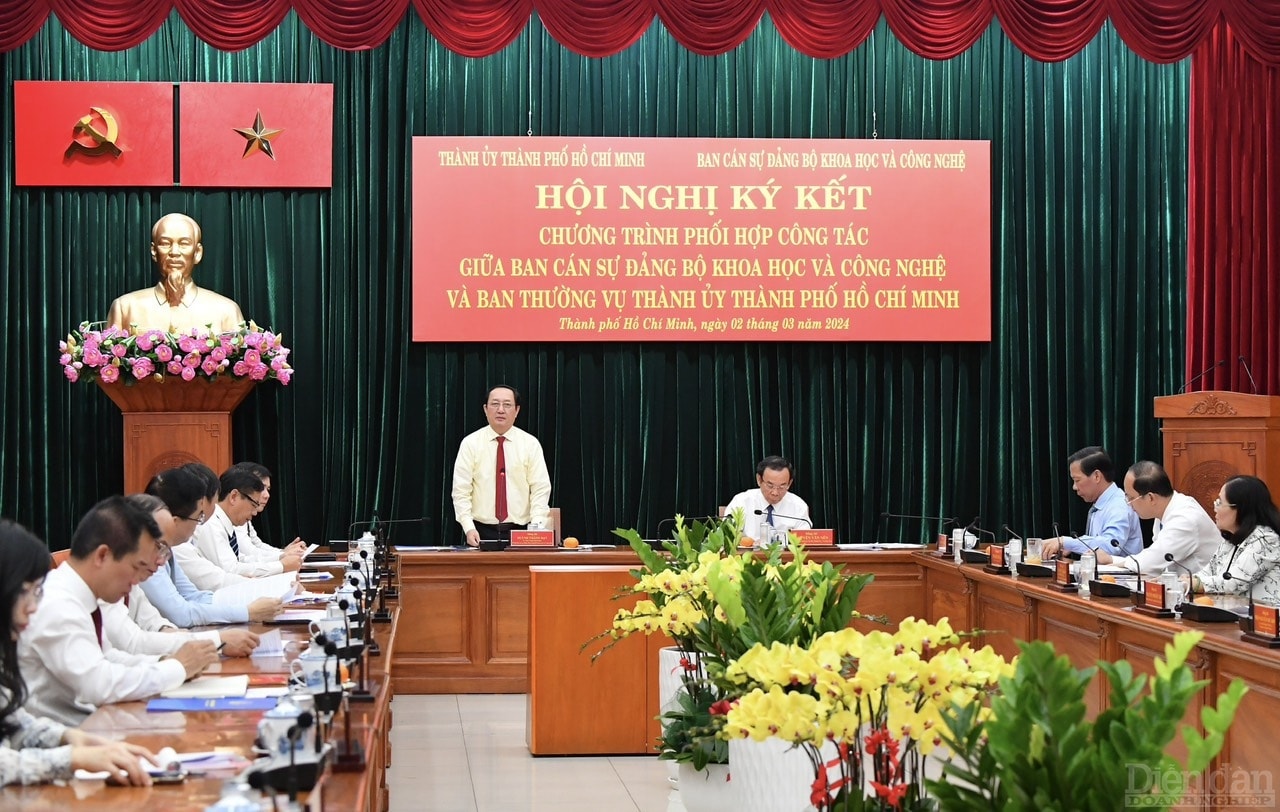 Bộ trưởng Bộ KH&CN Huỳnh Thành Đạt phát biểu tại Hội nghị
