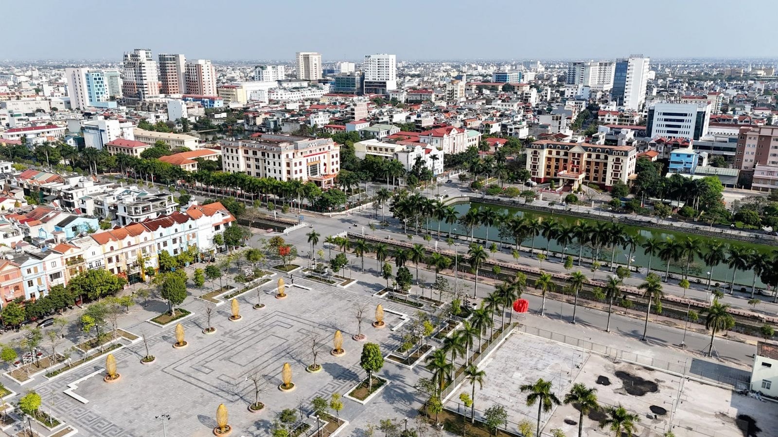 Một góc thành phố Thái Bình. Ảnh Đình Dũng.
