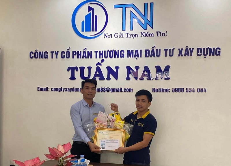 Sau 5 năm khởi nghiệp, Công ty Xây dựng Tuấn Nam được khách hàng đánh giá và nhìn nhận rất tích cực