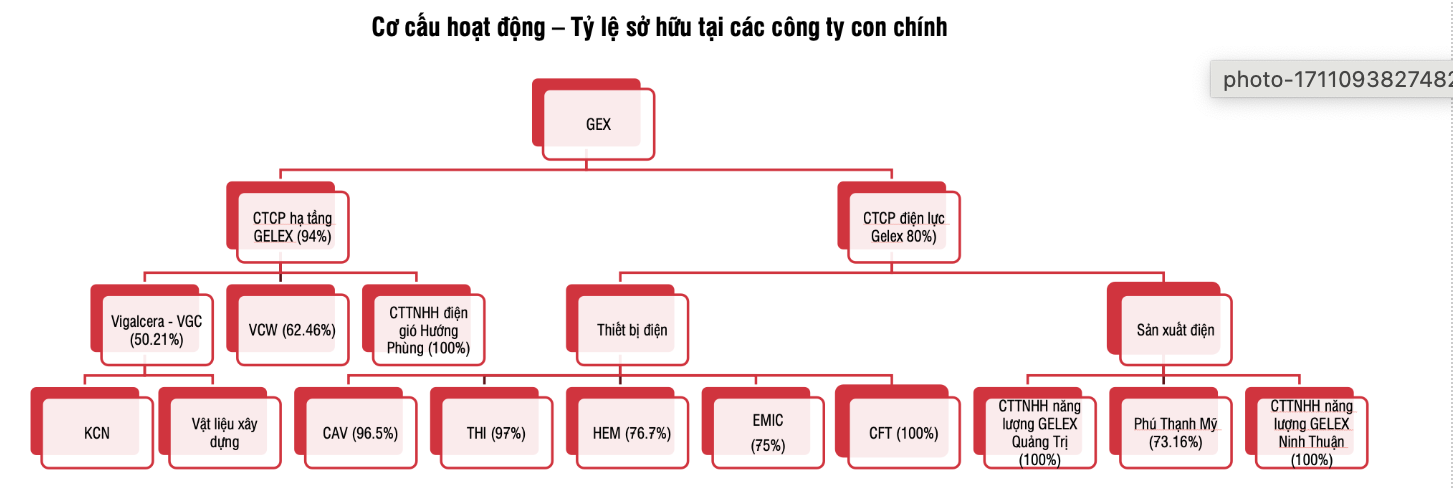 Cơ cấu hoạt động của GEX-Nguồn SSI