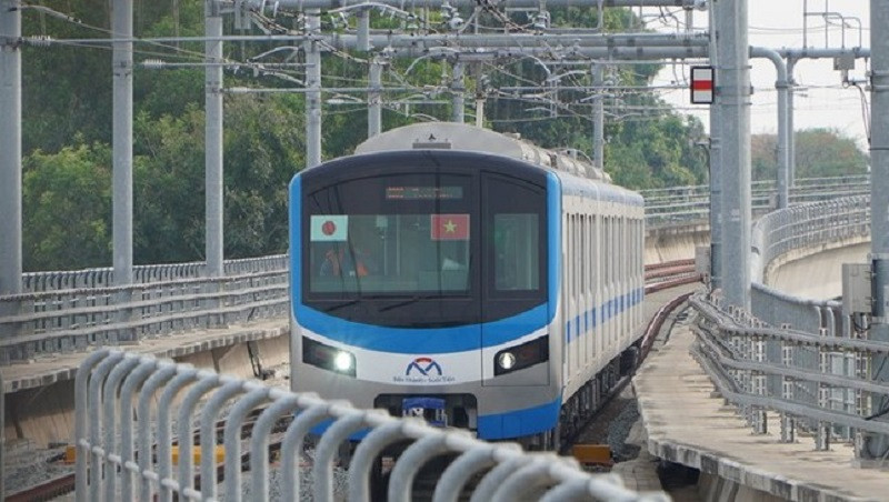 Tuyến tàu Metro của TP. Hồ Chí Minh. (Ảnh: T.L)