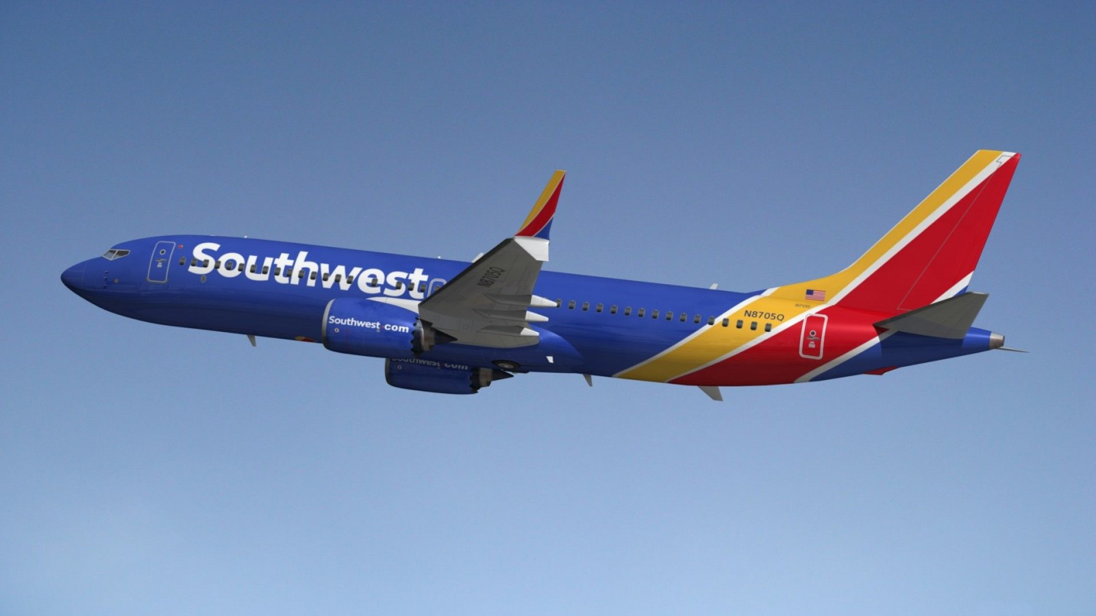 Chiếc máy bay Boeing 737 Max của hãng hàng không Southwest Airlines