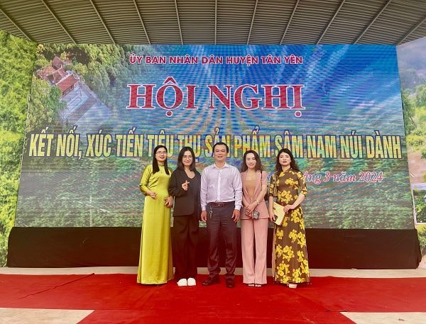 Công ty Cổ phần Đầu tư Phát triển Dịch vụ thương mại Hưng Thịnh kết nối, hợp tác sản xuất và tiêu thụ sản phẩm sâm Nam núi Dành