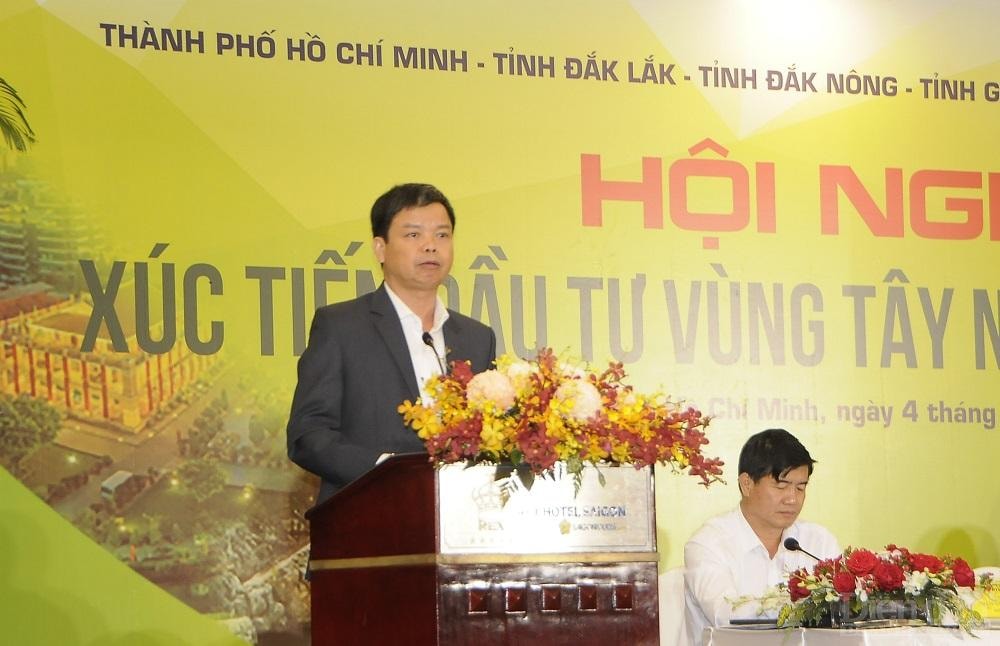 Ông Nguyễn Hữu Quế - Phó chủ tịch UBND tỉnh Gia Lai thông tin về môi trường đầu tư của tỉnh.