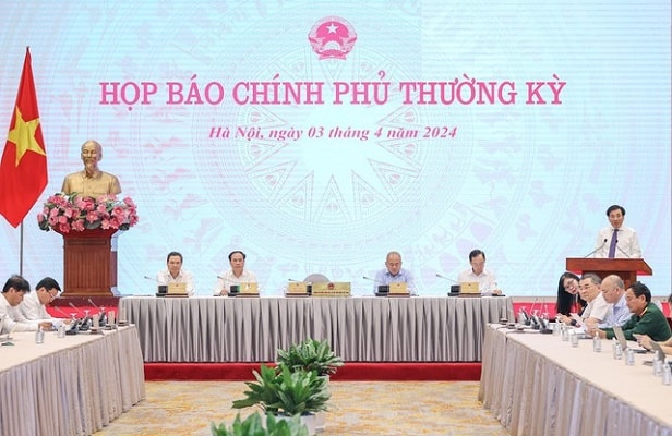 Toàn cảnh cuộc họp báo.