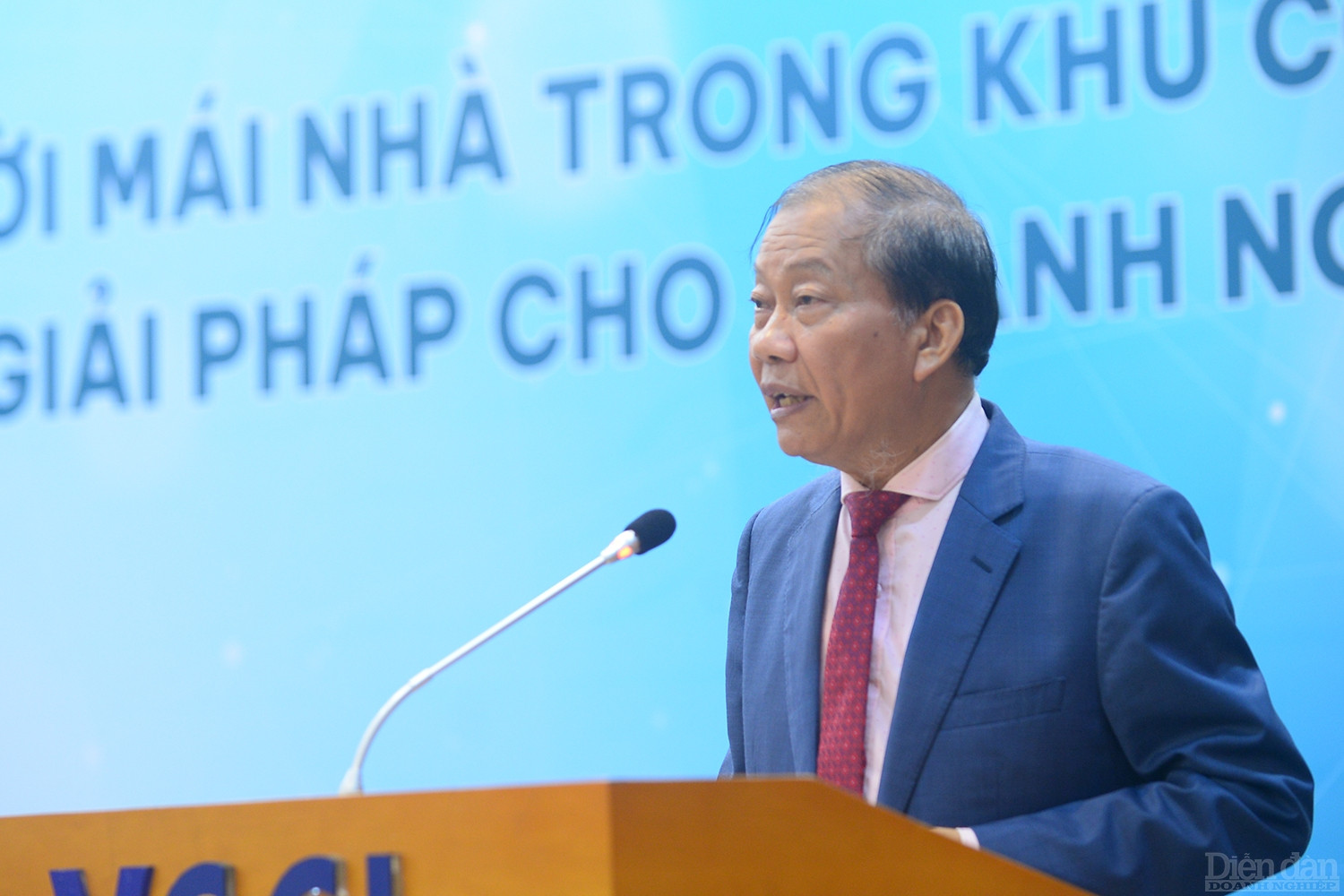 ông Hoàng Quang Phòng - Phó Chủ tịch Liên đoàn Thương mại và Công nghiệp Việt Nam (VCCI) phát biểu tại Diễn đàn 