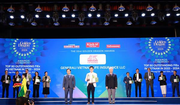 Generali Việt Nam lần thứ 5 được vinh danh tại hệ thống giải thưởng Rồng Vàng 2024 