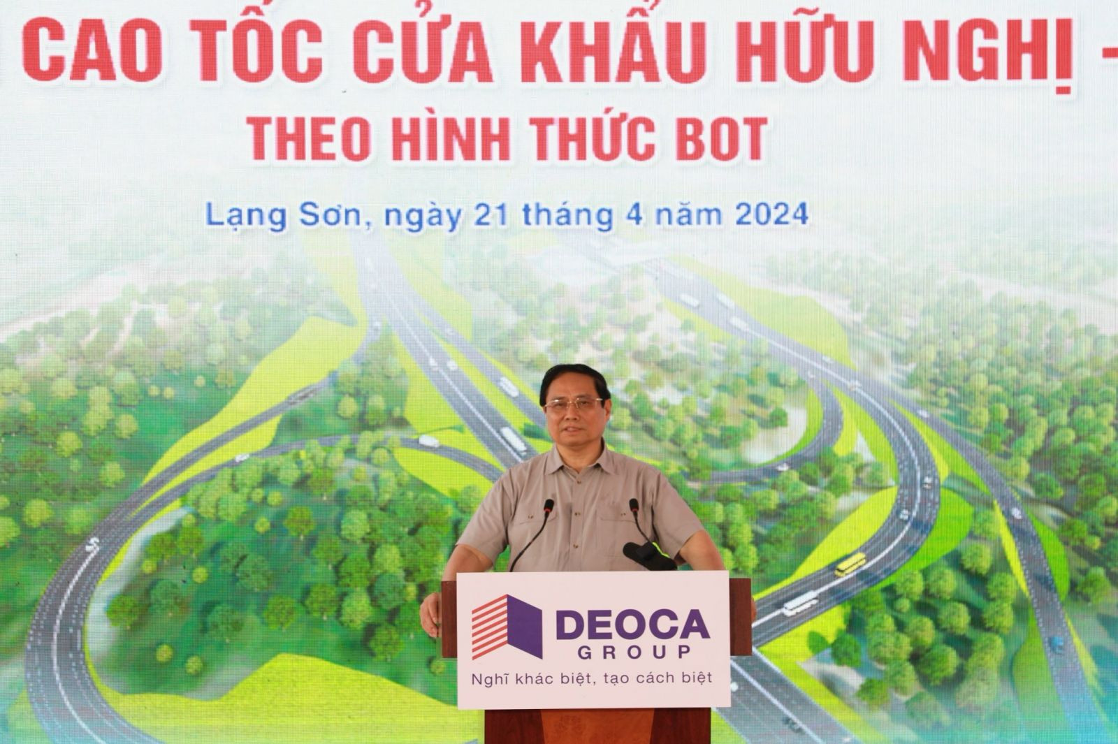 Thủ tướng phát biểu tại Lễ khởi công Dự án tuyến cao tốc Hữu Nghị _ Chi Lăng