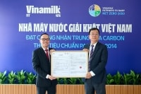 Vinamilk có thêm 1 nhà máy đạt chứng nhận trung hòa Carbon, đẩy mạnh “xanh hóa” sản xuất