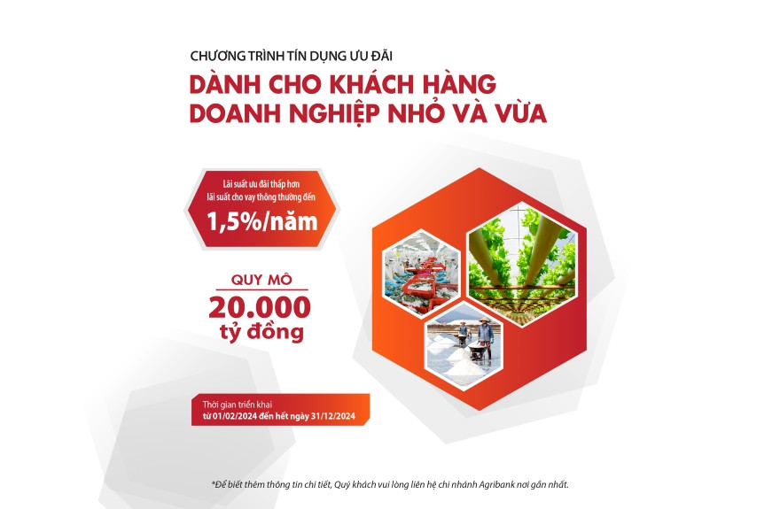 Tăng quy mô chương trình tín dụng ưu đãi dành cho doanh nghiệp SMEs lên 20.000 tỷ đồng