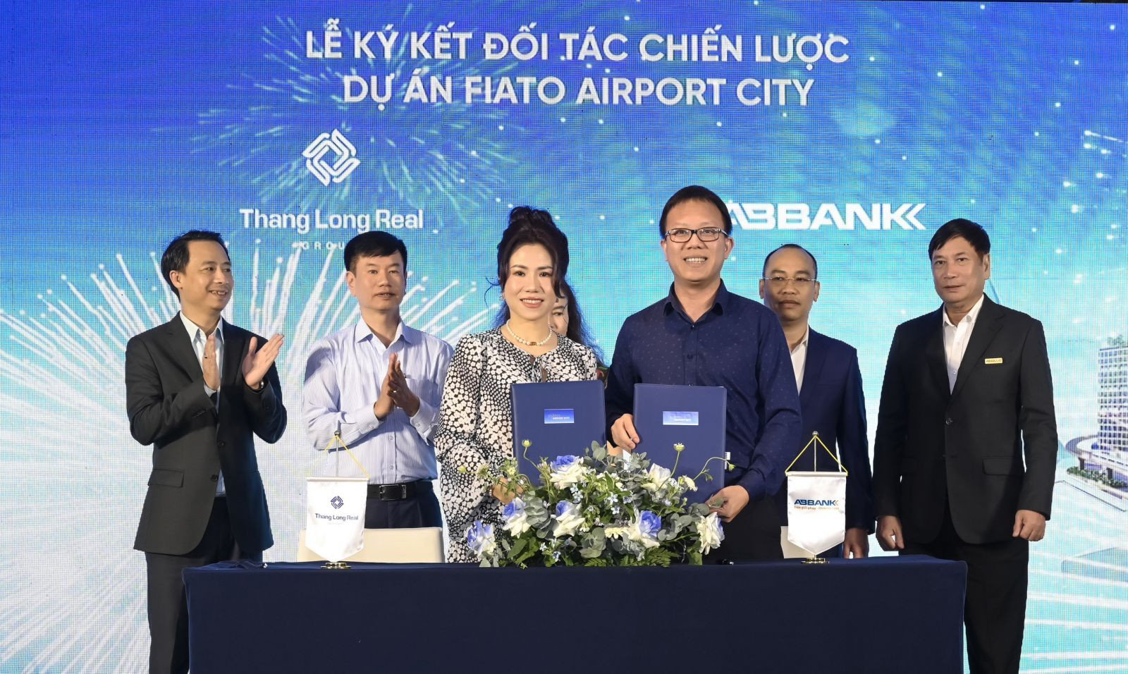 ABBANK và Thang Long Real Group cam kết hợp tác trong quá trình triển khai dự án Fiato Airpot City và sẵn sàng đồng hành trong hoạt động kinh doanh của cả hai bên