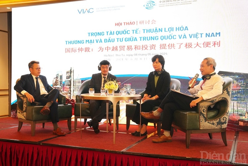 Hội thảo “Trọng tài quốc tế: Thuận lợi hóa Thương mại và Đầu tư giữa Trung Quốc và Việt Nam” được Trung tâm Trọng tài Quốc tế Việt Nam (VIAC) phối hợp với Ủy ban Trọng tài Thương mại và Kinh tế Quốc tế Trung Quốc (CIETAC) tổ chức 