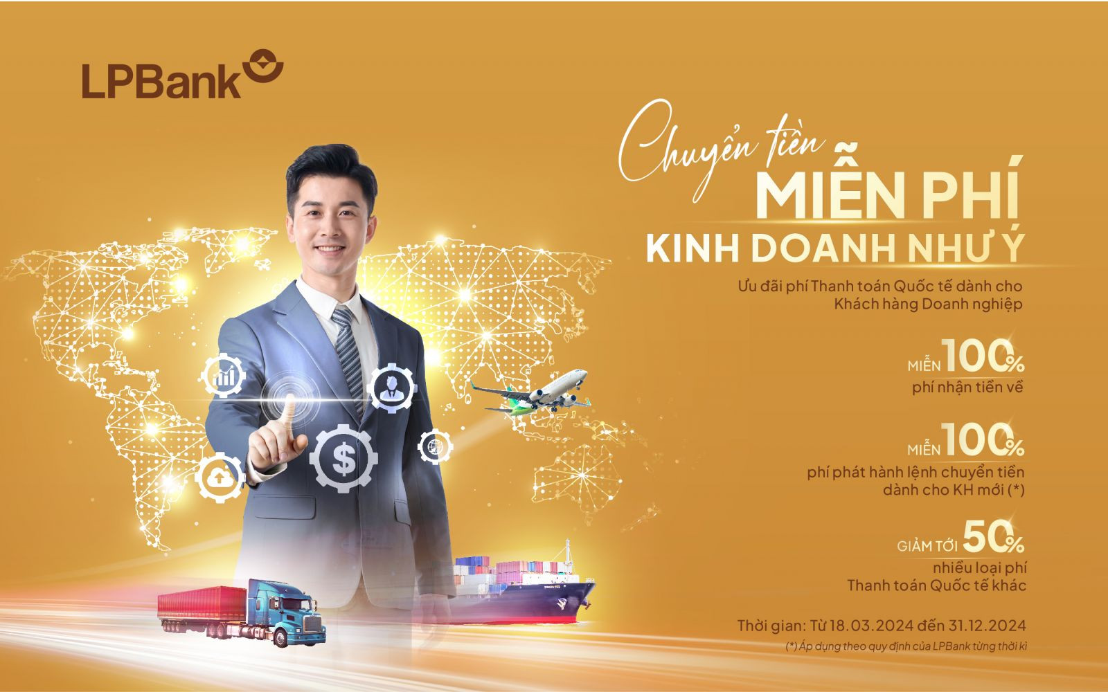 LPBank triển khai chương trình Ưu đãi phí Thanh toán quốc tế cho khách hàng doanh nghiệp 