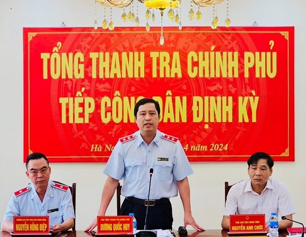 Phó Tổng Thanh tra Chính phủ Dương Quốc Huy chủ trì buổi tiếp công dân định kỳ tháng 4/2024 tại Trụ sở Tiếp công dân tỉnh Hà Nam