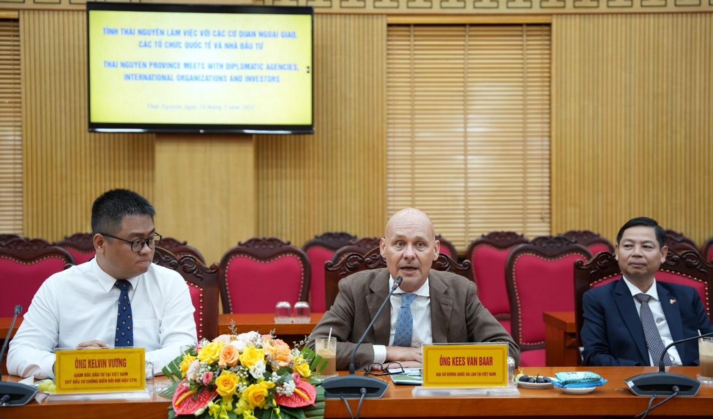 Thái Nguyên là địa phương có điều kiện thuận lợi trong ngành bán dẫn, nên các doanh nghiệp Hà Lan sẽ tìm hiểu và nghiên cứu đầu tư trong thời gian tới - Ông Kees van Baar, Đại sứ Đặc mệnh toàn quyền Vương quốc Hà Lan tại Việt Nam thông tin