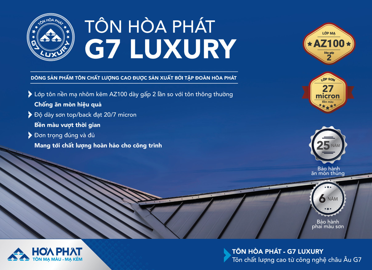 G7 – Luxury là dòng tôn cao cấp với chất lượng vượt trội